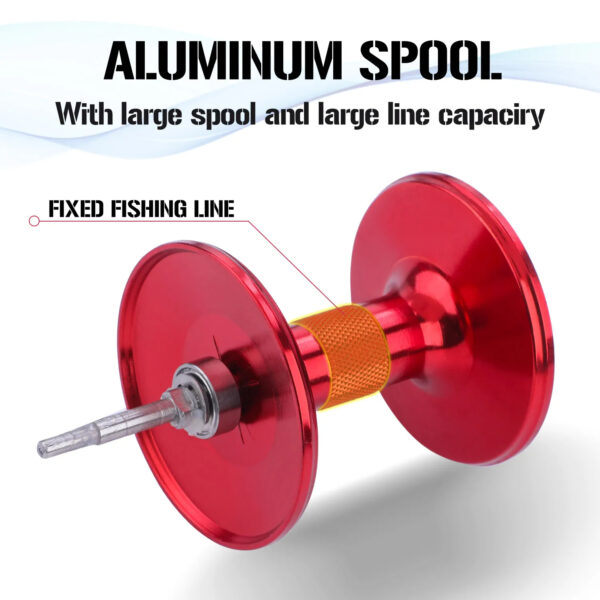 3.8:1 Trolling Reel Round Baitcasting Reel - Image 2