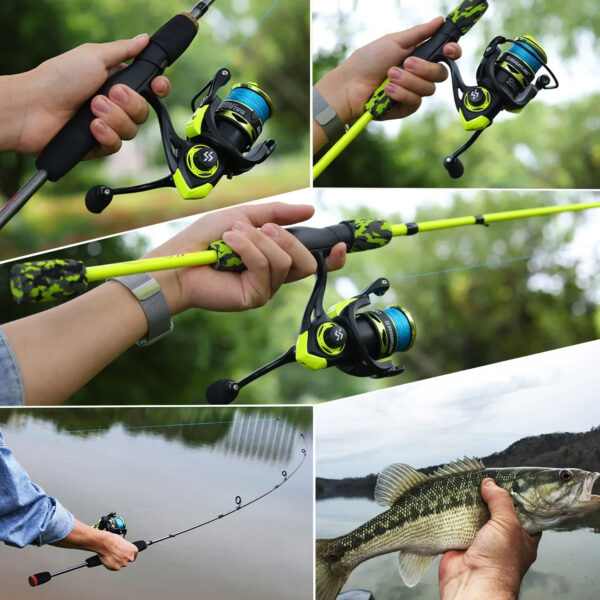1.7m Pink Spinning Rod and 1000~2000 Series Spinning Reel - Image 3