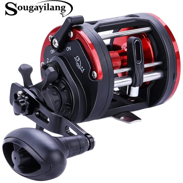 3.8:1 Trolling Reel Round Baitcasting Reel - Image 4