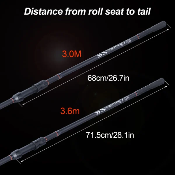 3m 3.6m Carp Fishing Rod Top Quality Carbon Fiber 3.5LB Portable 6/7 Sections Spinning Feeder Rod for Freshwater - Image 4