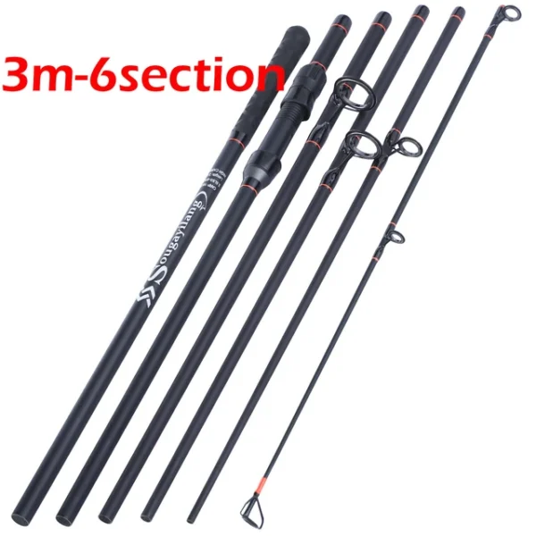 3m 3.6m Carp Fishing Rod Top Quality Carbon Fiber 3.5LB Portable 6/7 Sections Spinning Feeder Rod for Freshwater - Image 7