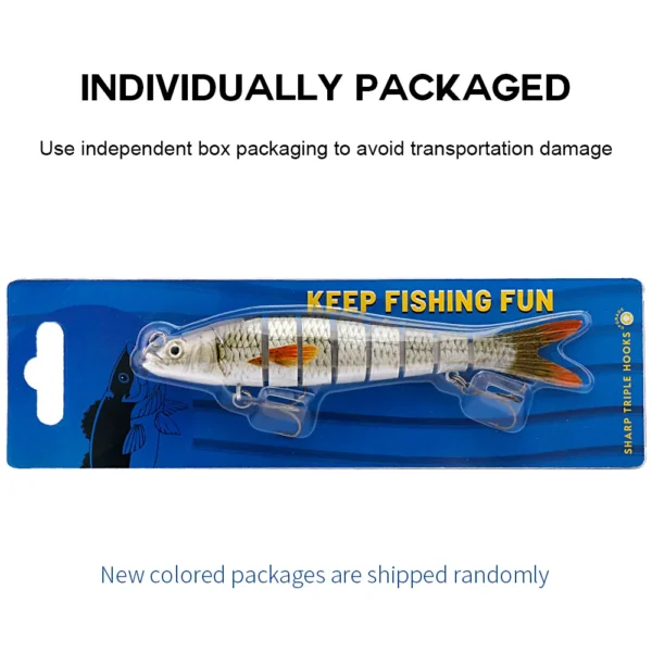 10/14cm Sinking Wobblers Fishing Lures Jointed Crankbait Swimbait 8 Segment Hard Artificial Bait For Fishing Tackle Lure - Image 6