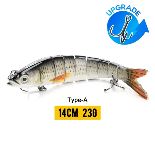 10/14cm Sinking Wobblers Fishing Lures Jointed Crankbait Swimbait 8 Segment Hard Artificial Bait For Fishing Tackle Lure - Image 8