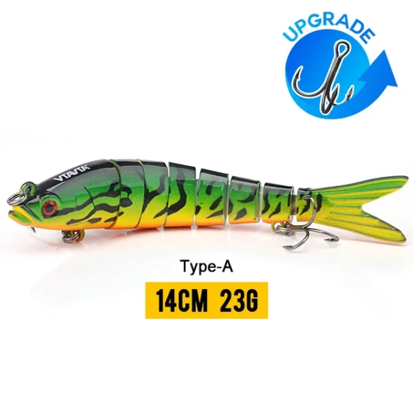 10/14cm Sinking Wobblers Fishing Lures Jointed Crankbait Swimbait 8 Segment Hard Artificial Bait For Fishing Tackle Lure - Image 17