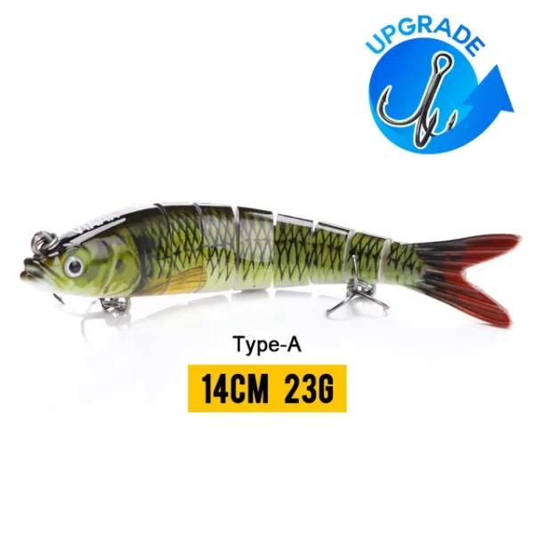 10/14cm Sinking Wobblers Fishing Lures Jointed Crankbait Swimbait 8 Segment Hard Artificial Bait For Fishing Tackle Lure - Image 18