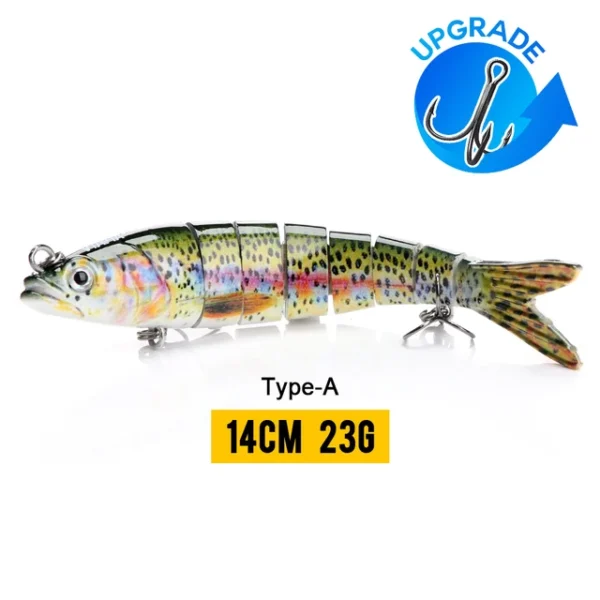 10/14cm Sinking Wobblers Fishing Lures Jointed Crankbait Swimbait 8 Segment Hard Artificial Bait For Fishing Tackle Lure - Image 19