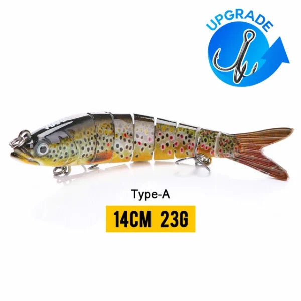 10/14cm Sinking Wobblers Fishing Lures Jointed Crankbait Swimbait 8 Segment Hard Artificial Bait For Fishing Tackle Lure - Image 20