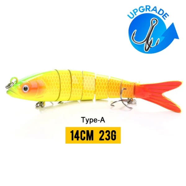 10/14cm Sinking Wobblers Fishing Lures Jointed Crankbait Swimbait 8 Segment Hard Artificial Bait For Fishing Tackle Lure - Image 21