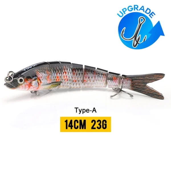 10/14cm Sinking Wobblers Fishing Lures Jointed Crankbait Swimbait 8 Segment Hard Artificial Bait For Fishing Tackle Lure - Image 22