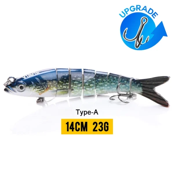 10/14cm Sinking Wobblers Fishing Lures Jointed Crankbait Swimbait 8 Segment Hard Artificial Bait For Fishing Tackle Lure - Image 23