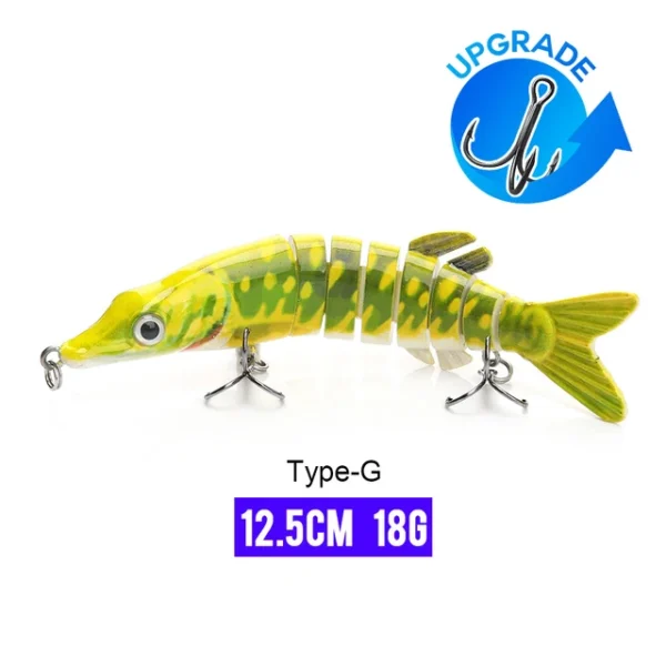 10/14cm Sinking Wobblers Fishing Lures Jointed Crankbait Swimbait 8 Segment Hard Artificial Bait For Fishing Tackle Lure - Image 24