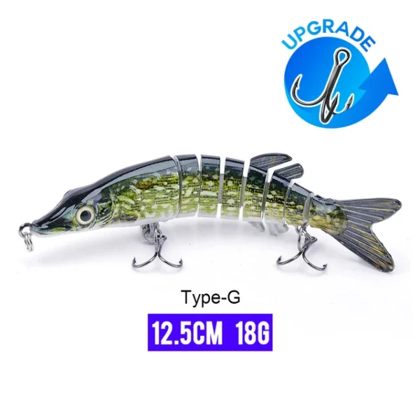 10/14cm Sinking Wobblers Fishing Lures Jointed Crankbait Swimbait 8 Segment Hard Artificial Bait For Fishing Tackle Lure - Image 32