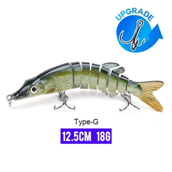 10/14cm Sinking Wobblers Fishing Lures Jointed Crankbait Swimbait 8 Segment Hard Artificial Bait For Fishing Tackle Lure - Image 33