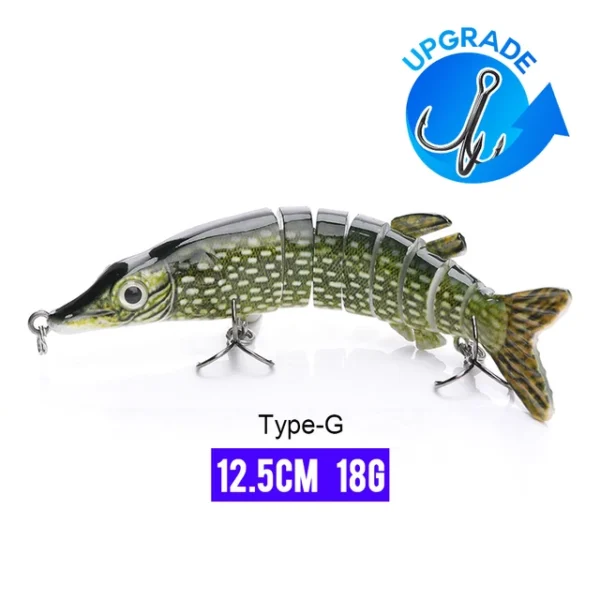 10/14cm Sinking Wobblers Fishing Lures Jointed Crankbait Swimbait 8 Segment Hard Artificial Bait For Fishing Tackle Lure - Image 34