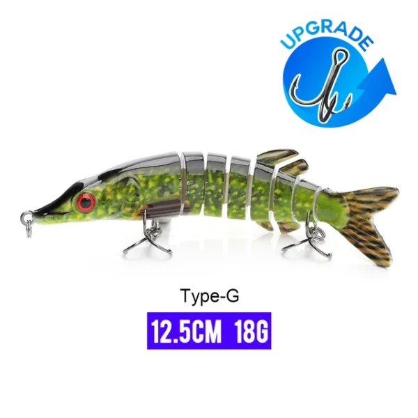 10/14cm Sinking Wobblers Fishing Lures Jointed Crankbait Swimbait 8 Segment Hard Artificial Bait For Fishing Tackle Lure - Image 35
