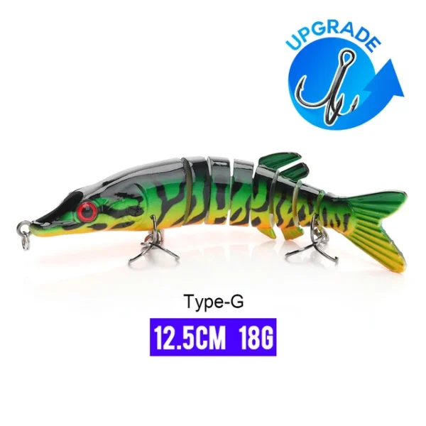 10/14cm Sinking Wobblers Fishing Lures Jointed Crankbait Swimbait 8 Segment Hard Artificial Bait For Fishing Tackle Lure - Image 36