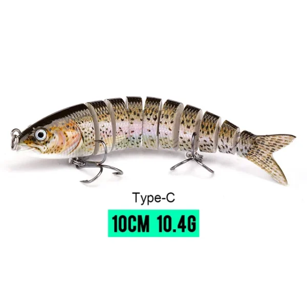 10/14cm Sinking Wobblers Fishing Lures Jointed Crankbait Swimbait 8 Segment Hard Artificial Bait For Fishing Tackle Lure - Image 37