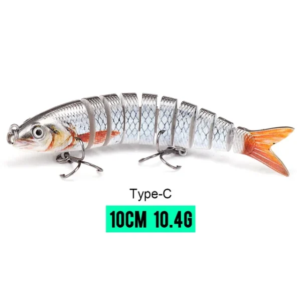 10/14cm Sinking Wobblers Fishing Lures Jointed Crankbait Swimbait 8 Segment Hard Artificial Bait For Fishing Tackle Lure - Image 38