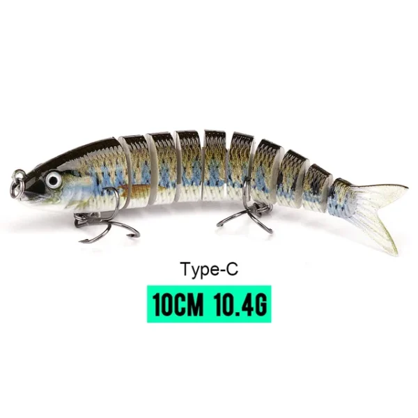 10/14cm Sinking Wobblers Fishing Lures Jointed Crankbait Swimbait 8 Segment Hard Artificial Bait For Fishing Tackle Lure - Image 40