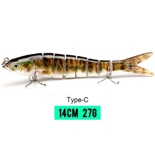10/14cm Sinking Wobblers Fishing Lures Jointed Crankbait Swimbait 8 Segment Hard Artificial Bait For Fishing Tackle Lure - Image 46