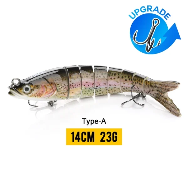 10/14cm Sinking Wobblers Fishing Lures Jointed Crankbait Swimbait 8 Segment Hard Artificial Bait For Fishing Tackle Lure - Image 11