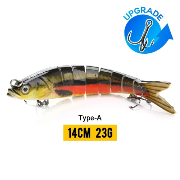 10/14cm Sinking Wobblers Fishing Lures Jointed Crankbait Swimbait 8 Segment Hard Artificial Bait For Fishing Tackle Lure - Image 47