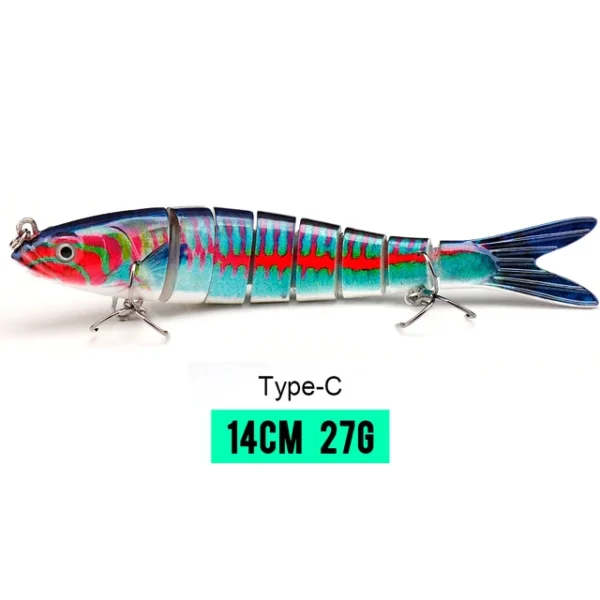 10/14cm Sinking Wobblers Fishing Lures Jointed Crankbait Swimbait 8 Segment Hard Artificial Bait For Fishing Tackle Lure - Image 48