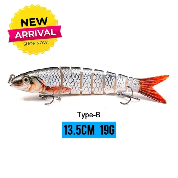 10/14cm Sinking Wobblers Fishing Lures Jointed Crankbait Swimbait 8 Segment Hard Artificial Bait For Fishing Tackle Lure - Image 49