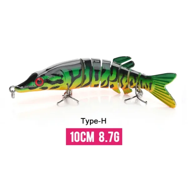 10/14cm Sinking Wobblers Fishing Lures Jointed Crankbait Swimbait 8 Segment Hard Artificial Bait For Fishing Tackle Lure - Image 55