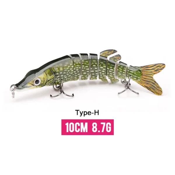 10/14cm Sinking Wobblers Fishing Lures Jointed Crankbait Swimbait 8 Segment Hard Artificial Bait For Fishing Tackle Lure - Image 56