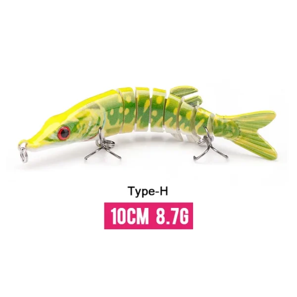 10/14cm Sinking Wobblers Fishing Lures Jointed Crankbait Swimbait 8 Segment Hard Artificial Bait For Fishing Tackle Lure - Image 57