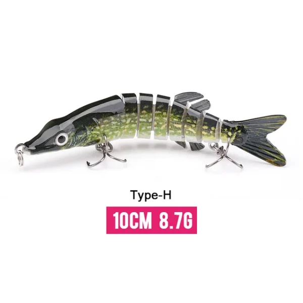 10/14cm Sinking Wobblers Fishing Lures Jointed Crankbait Swimbait 8 Segment Hard Artificial Bait For Fishing Tackle Lure - Image 59