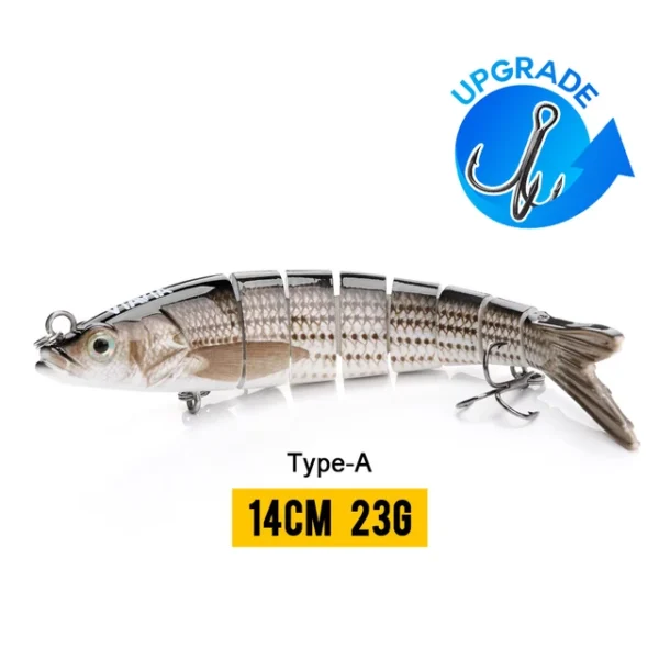 10/14cm Sinking Wobblers Fishing Lures Jointed Crankbait Swimbait 8 Segment Hard Artificial Bait For Fishing Tackle Lure - Image 13