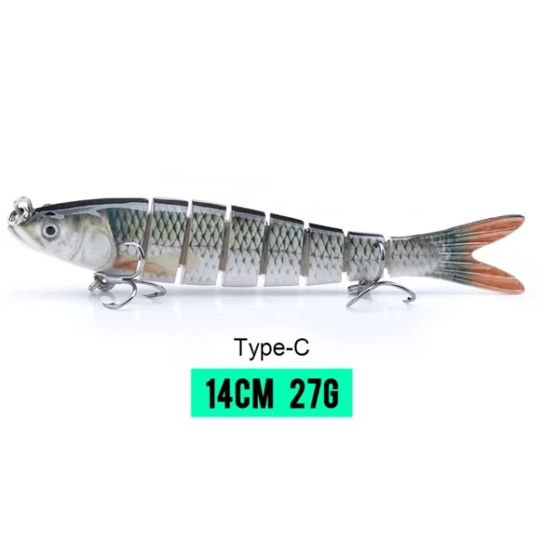 10/14cm Sinking Wobblers Fishing Lures Jointed Crankbait Swimbait 8 Segment Hard Artificial Bait For Fishing Tackle Lure - Image 15