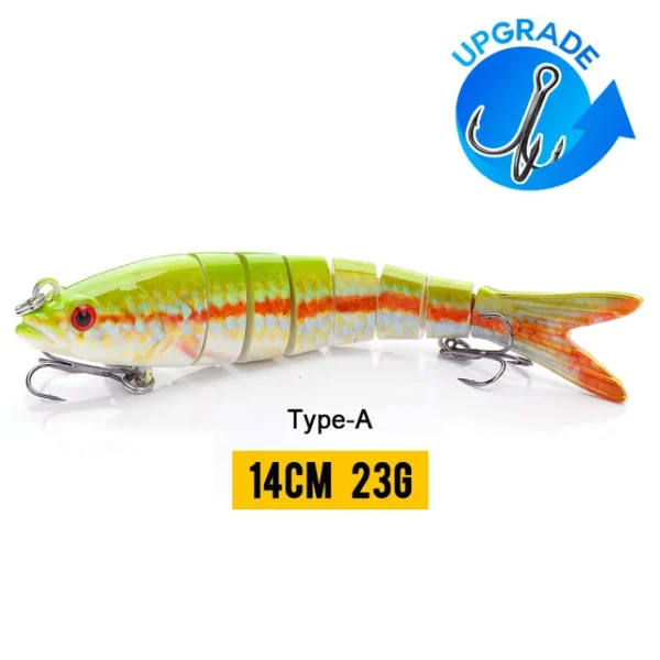 10/14cm Sinking Wobblers Fishing Lures Jointed Crankbait Swimbait 8 Segment Hard Artificial Bait For Fishing Tackle Lure - Image 16