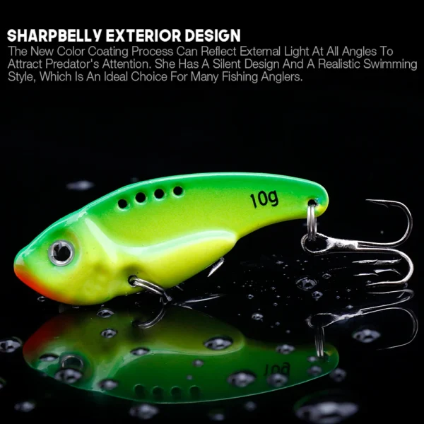 Metal VIB 3g/7g/10g/15g Fishing Lures Vibration Spoon Crankbaits Sinking Wobbler Swimbait Ice Jigs Artificial Bait Tackle - Image 5