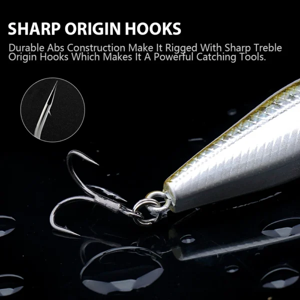 Mini Floating Minnow Wobbler Fishing Lure 6cm 5g Trout Artificial Plastic Hard Bait 3D Eyes Crankbait Bass Fishing Tackle - Image 6