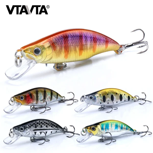 Sinking Minnow Wobblers Fishing Lures 50mm 3.5g Trout Artificial Plastic Hard Bait Jerkbait Crankbait Bass Fishing Tackle