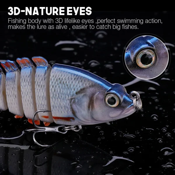 Sinking Wobblers for Pike 8cm/10cm Swimbait Jointed Lures for Fishing Artificial Bait Hard Crankbaits Fishing Lure Tackle - Image 4
