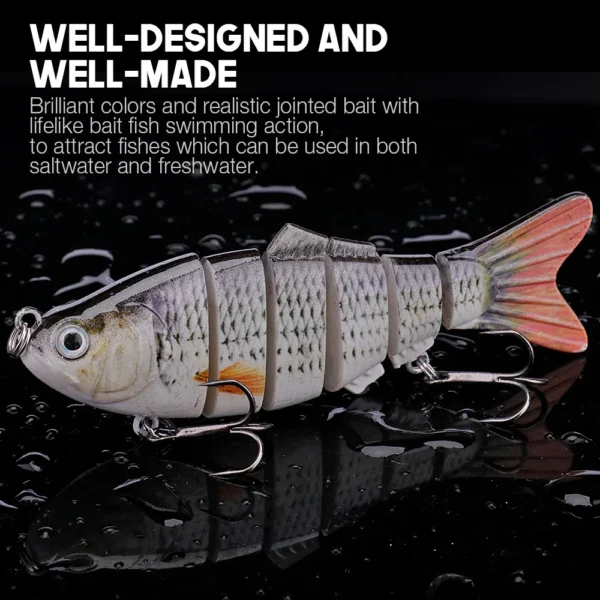 Sinking Wobblers for Pike 8cm/10cm Swimbait Jointed Lures for Fishing Artificial Bait Hard Crankbaits Fishing Lure Tackle - Image 5