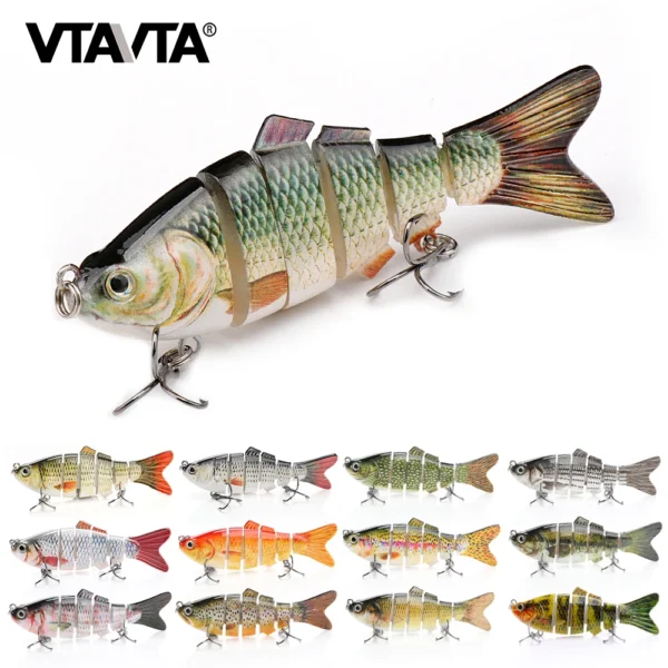 Sinking Wobblers for Pike 8cm/10cm Swimbait Jointed Lures for Fishing Artificial Bait Hard Crankbaits Fishing Lure Tackle