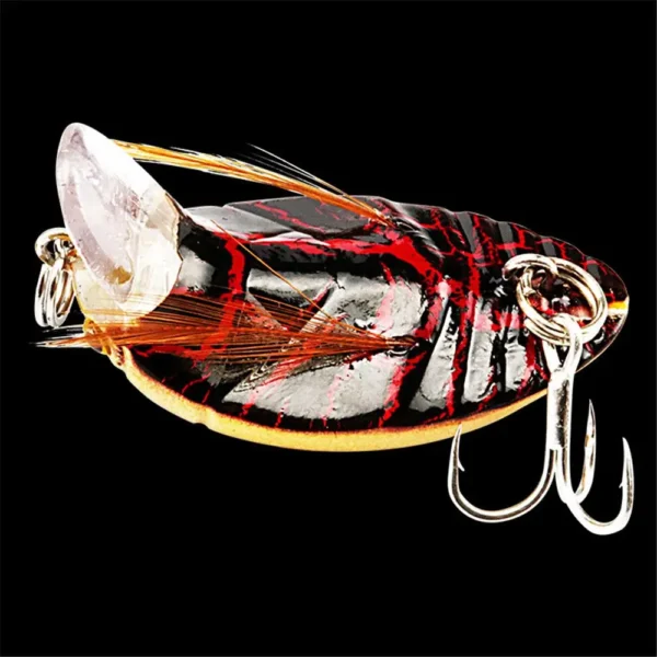 1PC Artificial Ladybug Fishing Bait Cicada Beetle Insect Wobblers Fishing Lures Topwater For Bass Carp Fishing Tackle 3.8cm/4.1g - Image 3