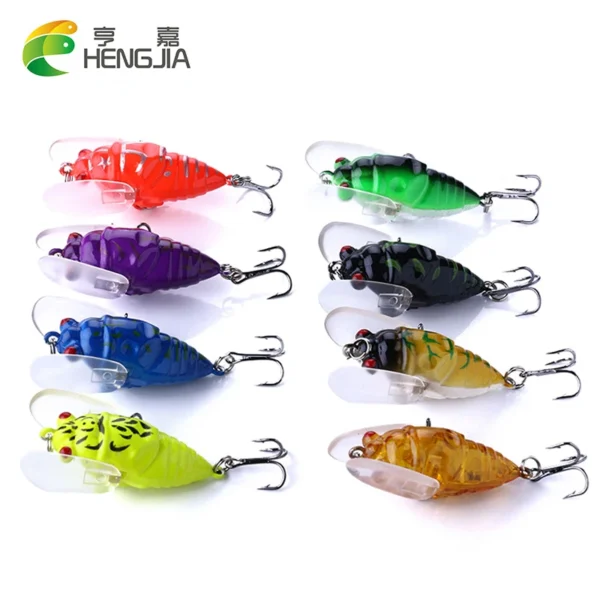HENGJIA 1pcs Fishing Lure Bass Cicada Pesca 6g 4.2cm Simulation Insects Hard Bait Crankbait Fishing Wobblers  Tackle - Image 3