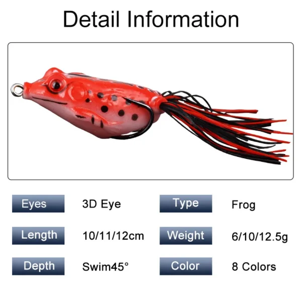 1 PC Soft Fishing Bait Simulated Frog Fishing Lure Reallistic Fish Tail Artificial Fishing Lure Lifelike Fishy Smell Lures - Image 2