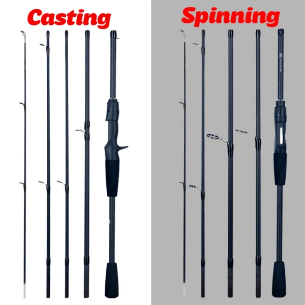 PHISHGER Spinning Baitcasting Travel Carbon Mini Goods For Fishing Rods Casting Weight 5-30g M Fast Ultralight Lure Trout Pole - Image 6