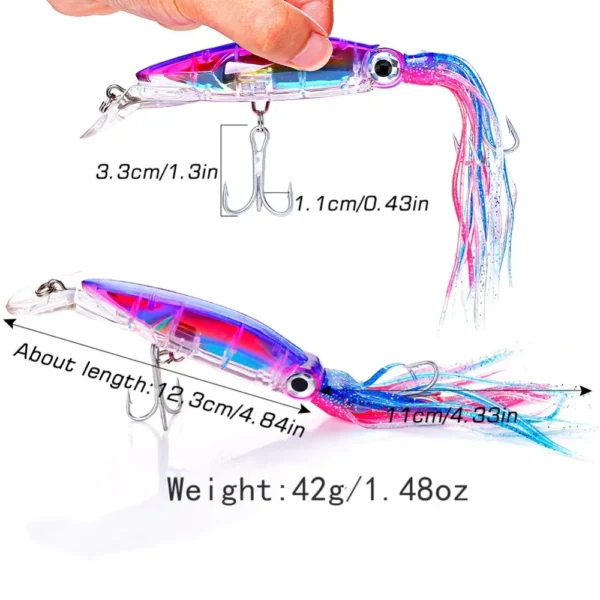 Sougayilang Baits Lures Fishing Tackle Pesca Hard Plastic Octopus Fake Bait Fishing Lure Artificial Saltwater Fishing Lures - Image 4