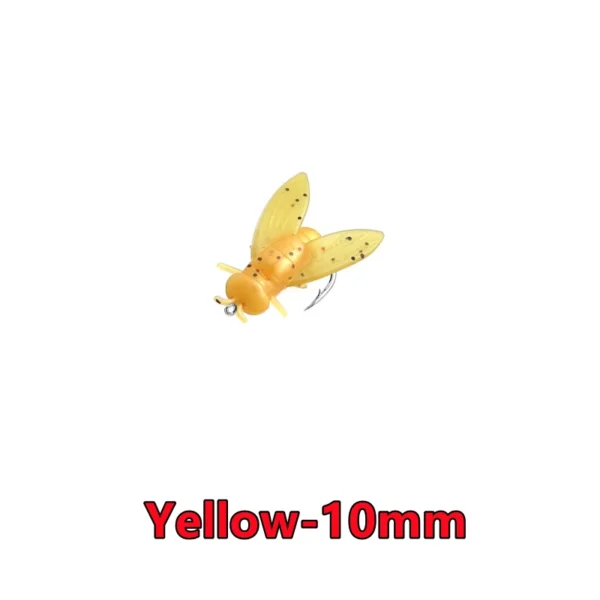 New 50-10PCS Mini Bionic Fly Fishing Bait Fly Hook Soft Bait Add Fish Attractant Fishing Gear For Salmon Trout 10/16/20mm 2025 - Image 19