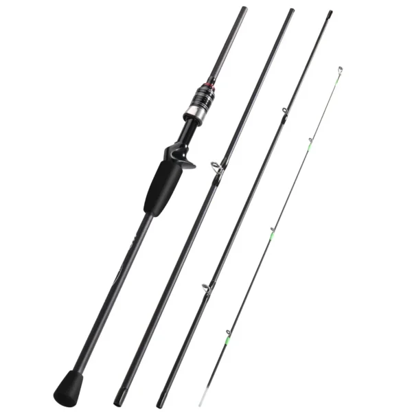 Sougayilang Casting Spinning Fishing Rod 2.1m UltraLight Carbon Fiber Rod Pole 4 Section with EVA Handle 0.8-5g Lure Weight - Image 9