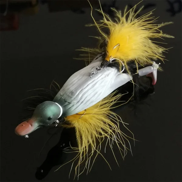 3D 29G DUCK Topwater Fishing Lure Floating Artificial Bait Plopping and Splashing Feet Hard Fishing Tackle Geer - Image 9