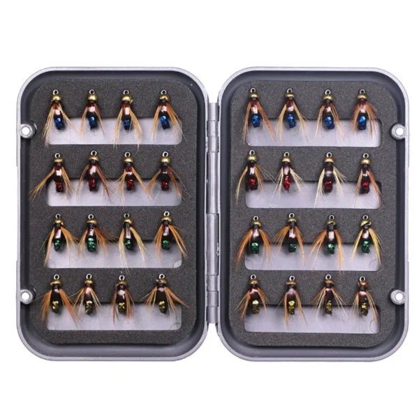 Fly Fishing Kit - Artificial Bait Nymphs & Bugs (Trout Lures) Pack of 4/8/32pcs - Image 2